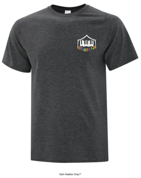 Dark Heather Grey T-Shirt with Logo
