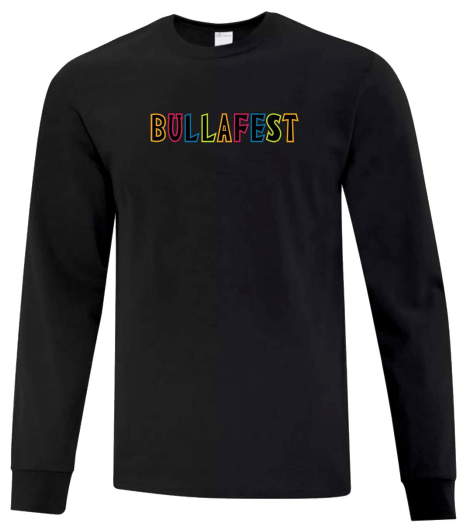 Black Long Sleeved Shirt with Bullafest