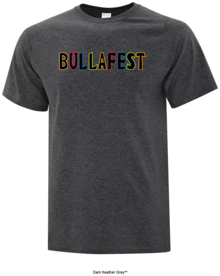 Dark Heather Grey T-Shirt with Bullafest